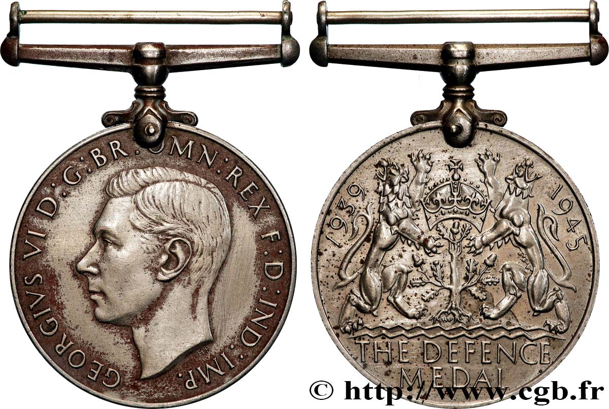 GREAT-BRITAIN - GEORGE VI Médaille, Defence medal XF