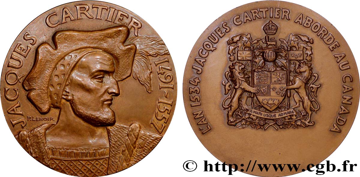 CANADA Médaille, Jacques Cartier SPL+