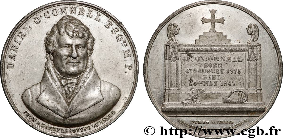 ANGLETERRE ET IRLANDE (ROYAUME) Médaille, Daniel O’Connell TTB