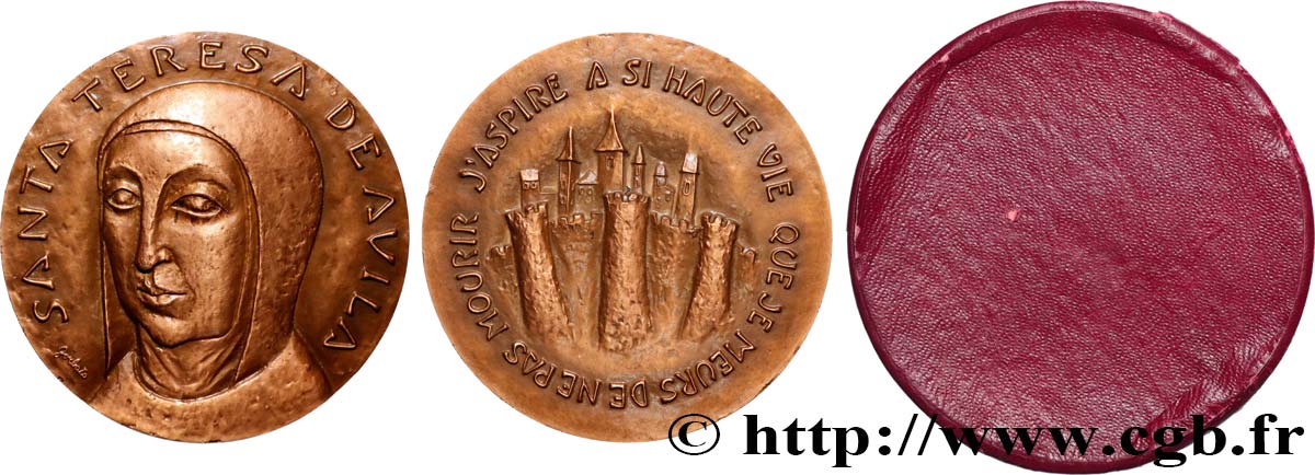 MÉDAILLES RELIGIEUSES Médaille, Sainte Thérèse d’Avila VZ