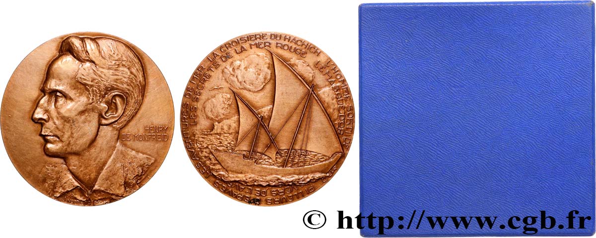 LITERATURE : WRITERS - POETS Médaille, Henry de Monfreid AU