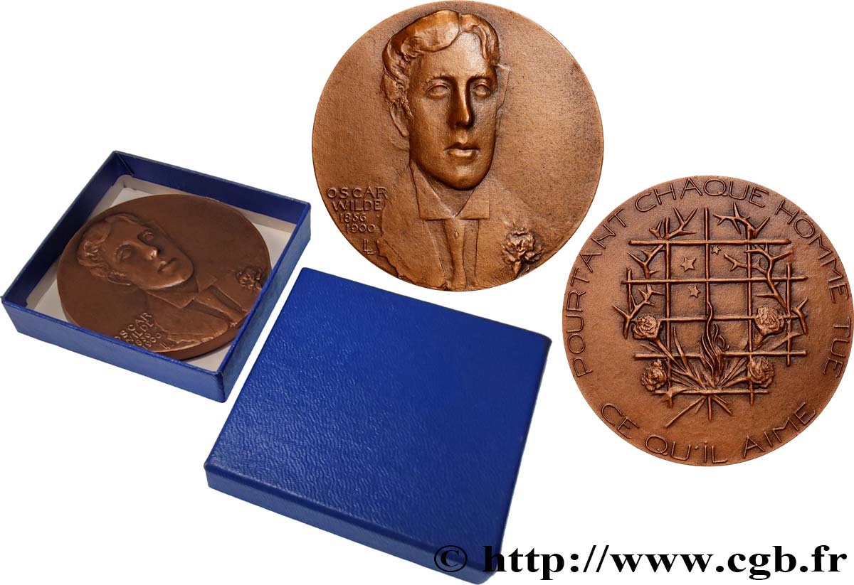 LITERATURE : WRITERS - POETS Médaille, Oscar Wilde AU