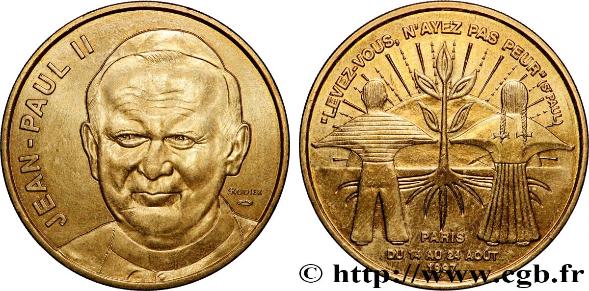 VATICANO Y ESTADOS PONTIFICIOS Médaille, Canonisation du pape Jean-Paul II MBC+