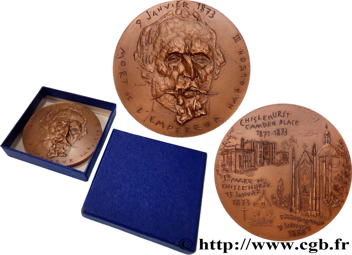 QUINTA REPUBBLICA FRANCESE Médaille, Centenaire de la mort de l’empereur Napoléon III SPL+