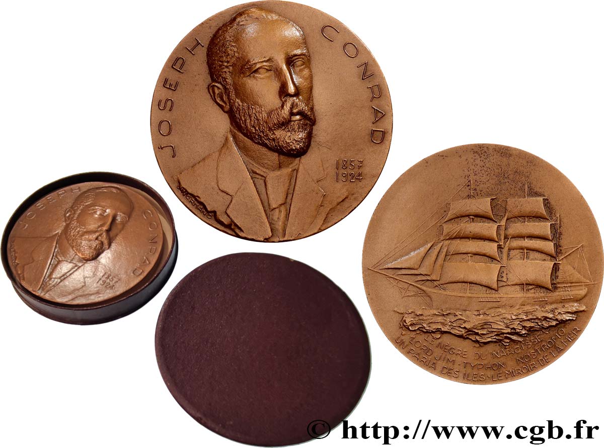 LITERATURE : WRITERS - POETS Médaille, Joseph Conrad MS/AU