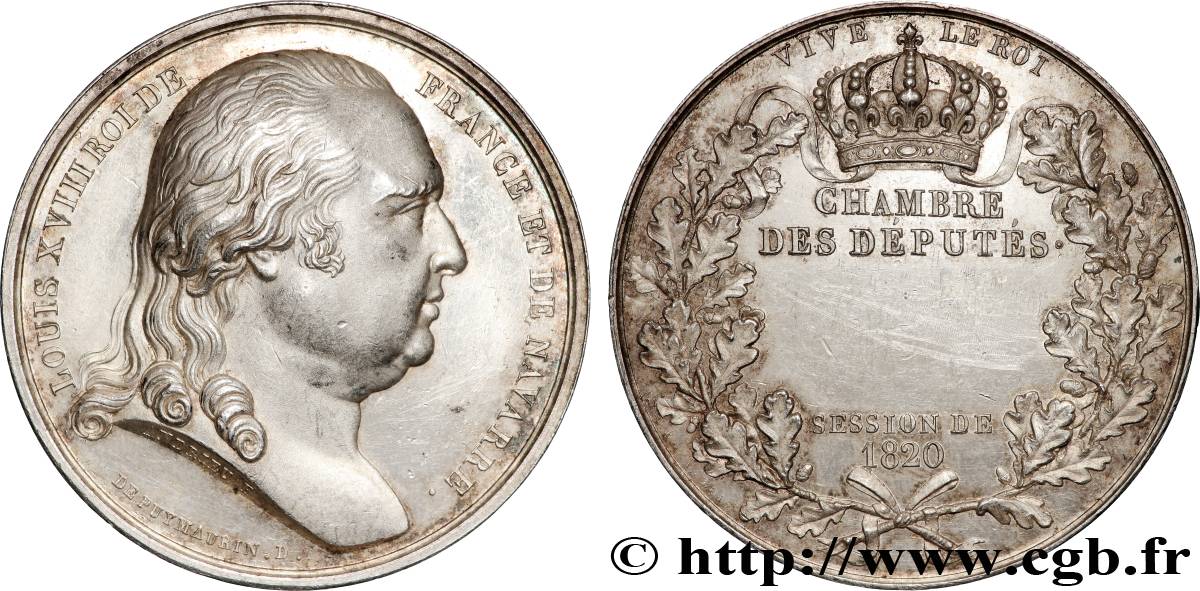LUDWIG XVIII Médaille parlementaire fVZ