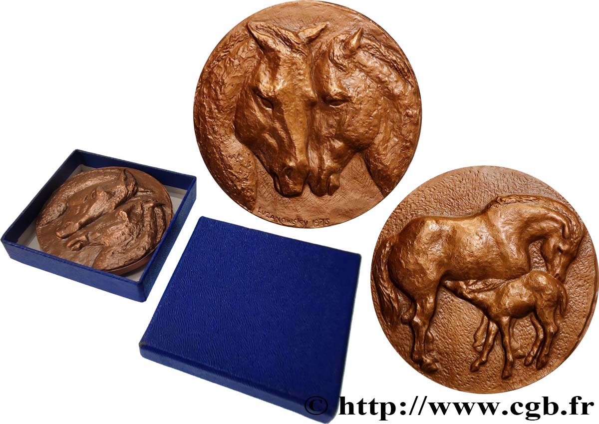 QUINTA REPUBBLICA FRANCESE Médaille, Tendresse du cheval SPL+
