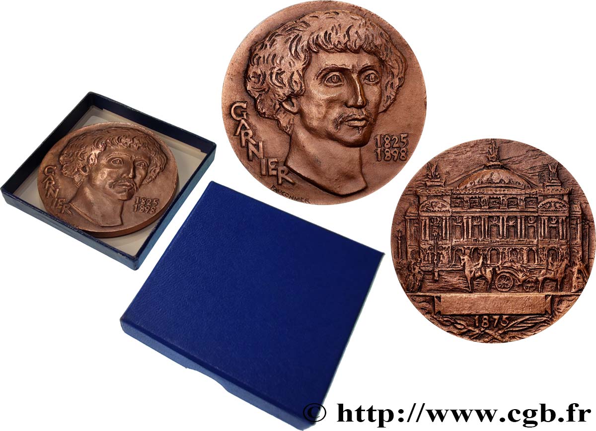 QUINTA REPUBLICA FRANCESA Médaille, Charles Garnier EBC+