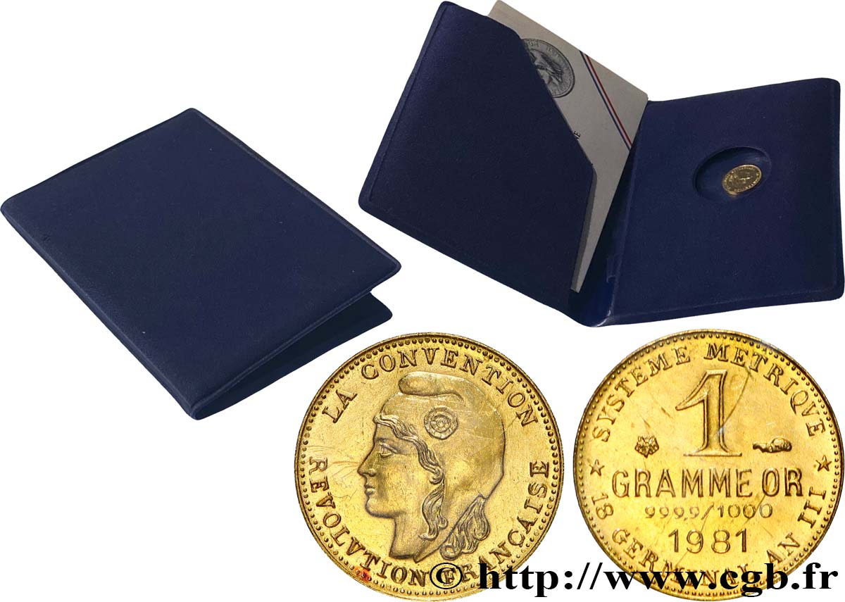 CINQUIÈME RÉPUBLIQUE Médaille, Gramme germinal FDC