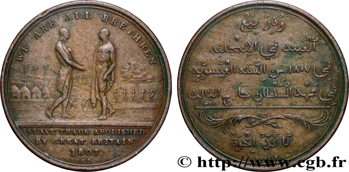 GROßBRITANNIEN - GEORG. III Médaille, Abolition de la traite en Sierra Leone fSS