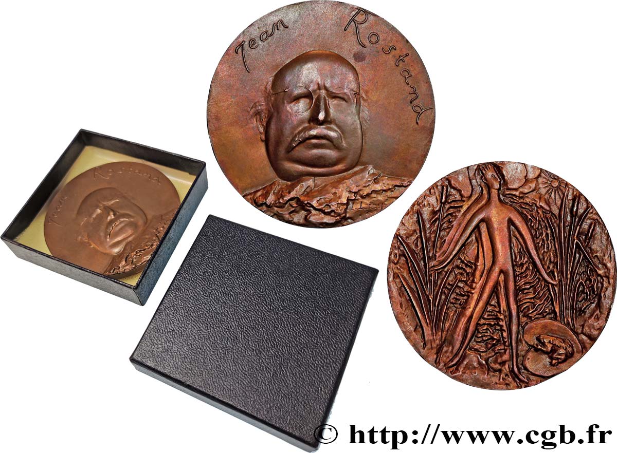 LITERATURE : WRITERS - POETS Médaille, Jean Rostand MBC+