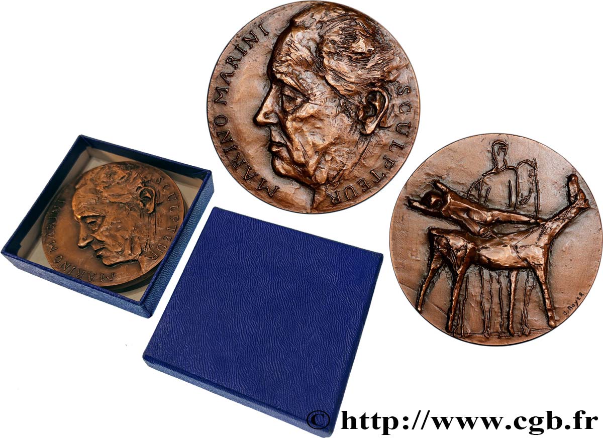 ARTISTS : ENGRAVORS, PAINTERS, SCULPTORS Médaille, Marino Marini AU