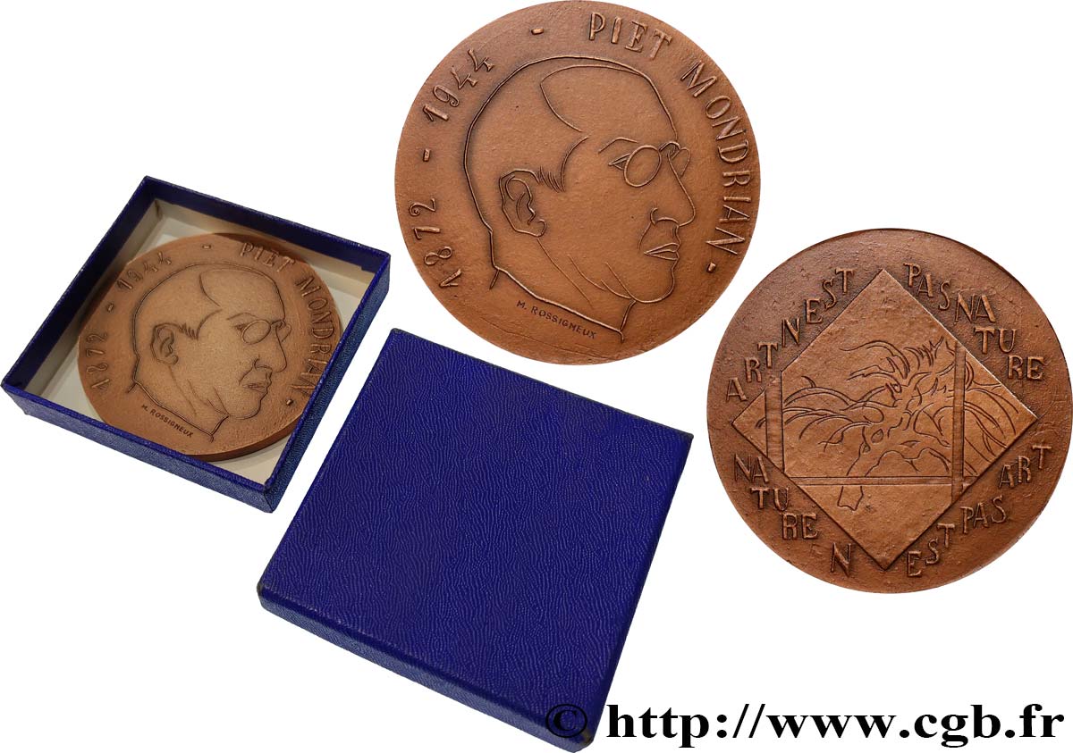 LITERATURE : WRITERS - POETS Médaille, Piet Mondrian EBC