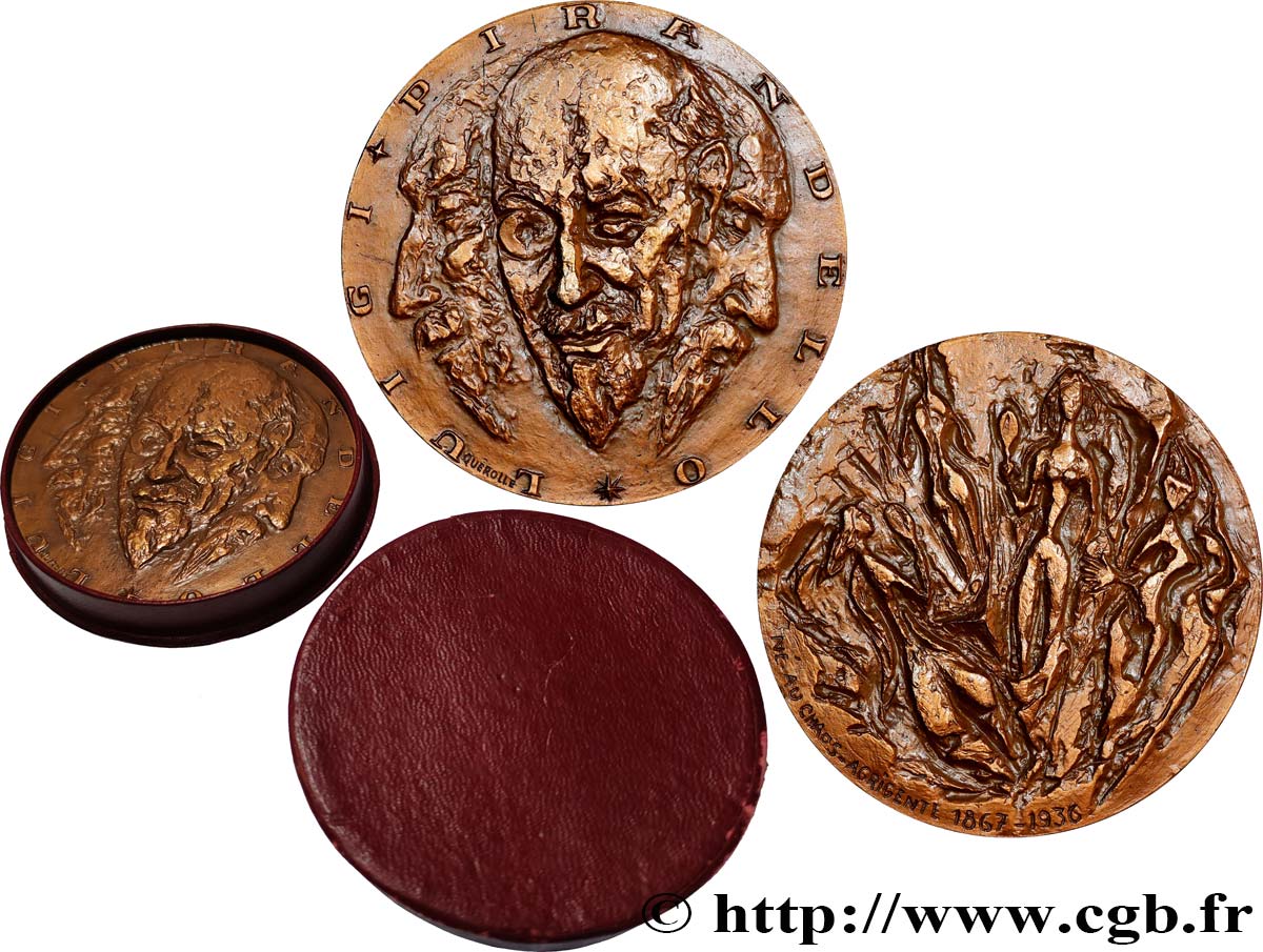 LITERATURE : WRITERS - POETS Médaille, Luigi Pirandello AU