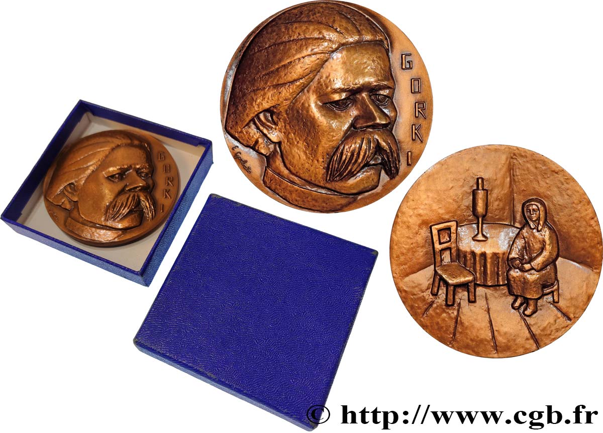 LITERATURE : WRITERS - POETS Médaille, Maxime Gorki SPL