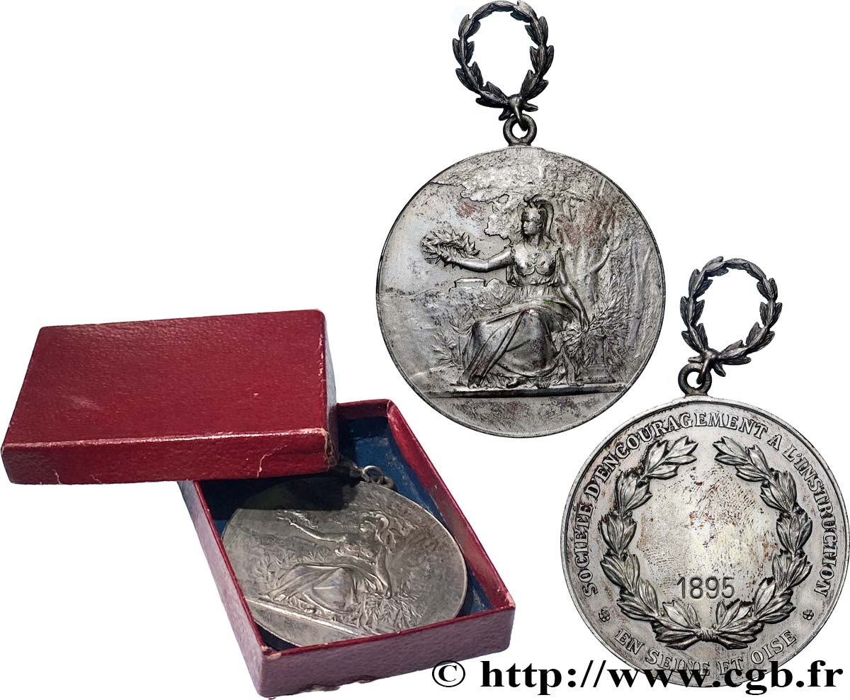 III REPUBLIC Médaille, Encouragement à l’instruction XF