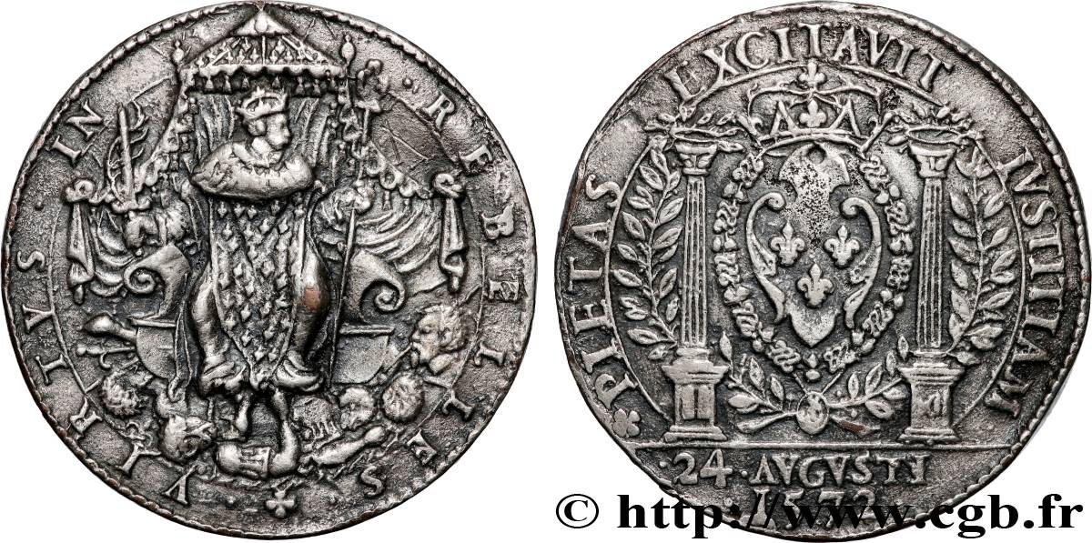 CHARLES IX Médaille de la Saint-Barthélemy SS