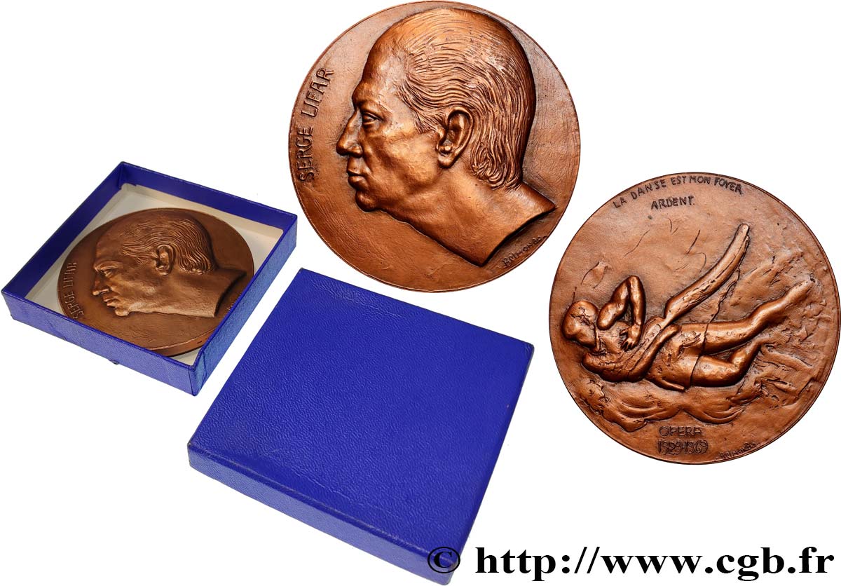 ARTISTES : GRAVEURS, PEINTRES, SCULPTEURS Médaille, Serge Lifar SUP