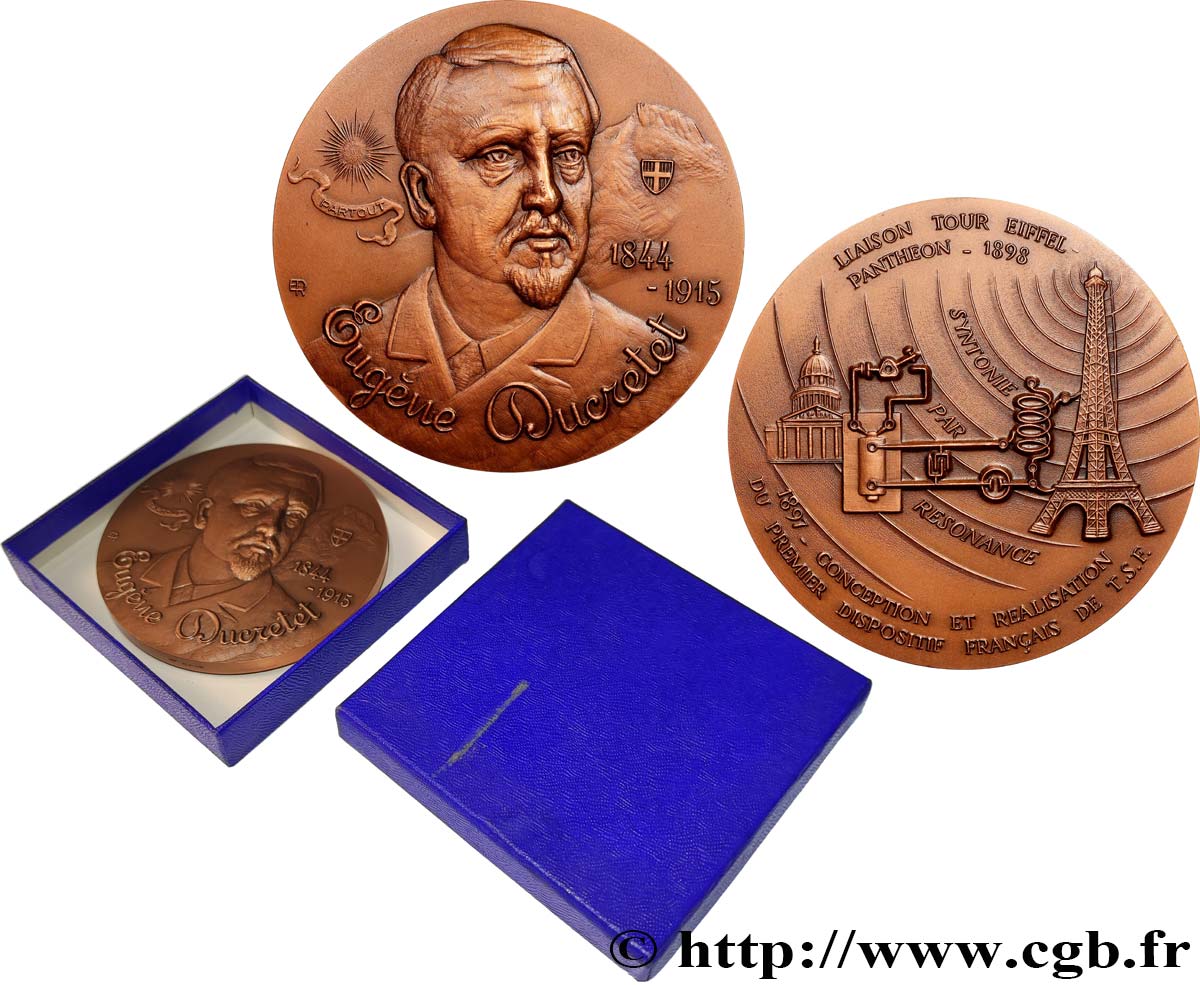 SCIENCES & SCIENTIFIQUES Médaille, Eugène Ducretet SUP/SUP+