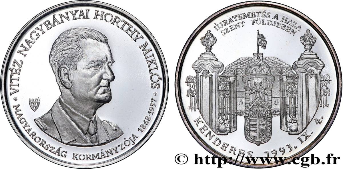 HUNGARY Médaille, Amiral Miklós Horthy de Nagybánya Proof set