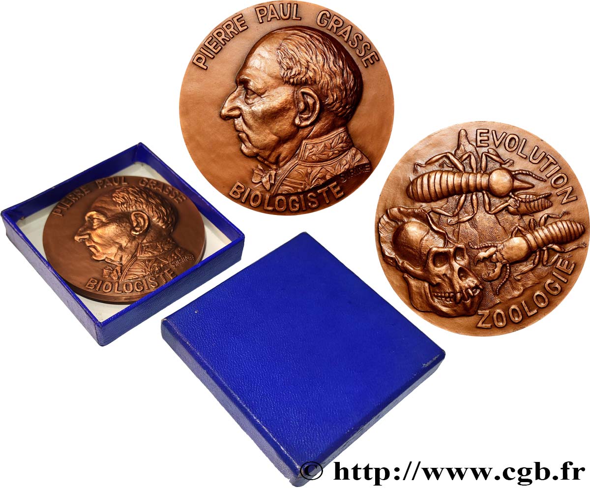 SCIENCES & SCIENTIFIQUES Médaille, Pierre Paul Grassé MS