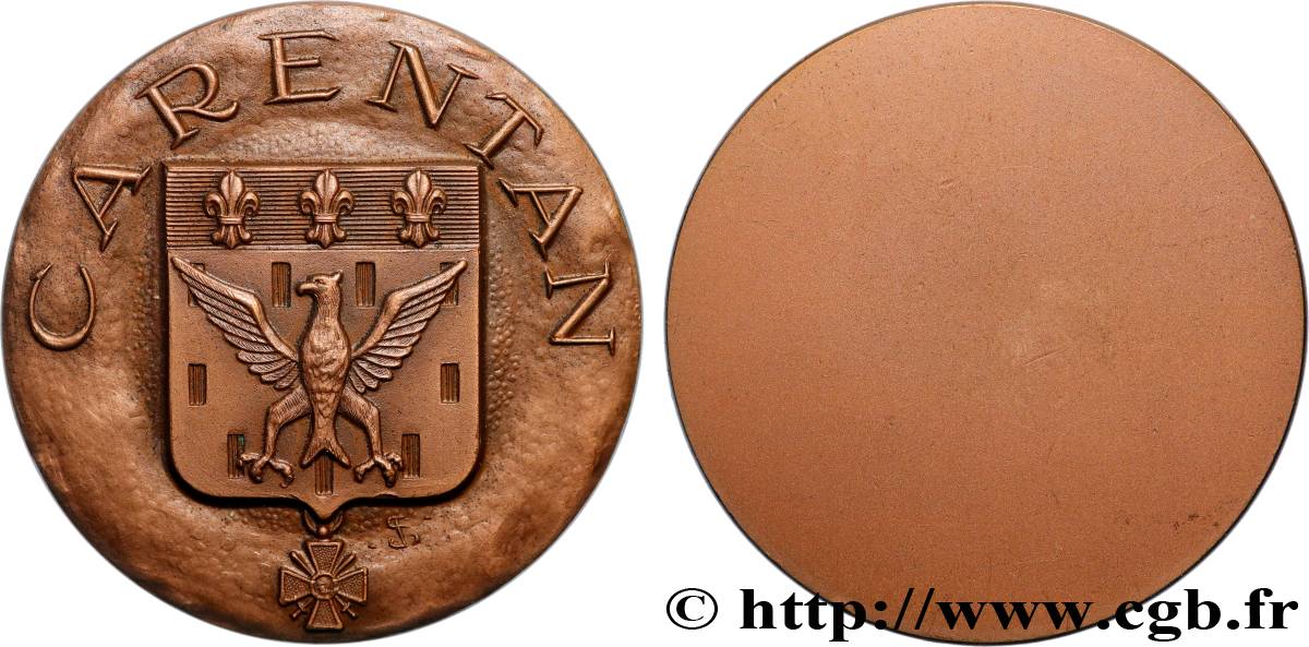 V REPUBLIC Médaille, Carentan AU/AU