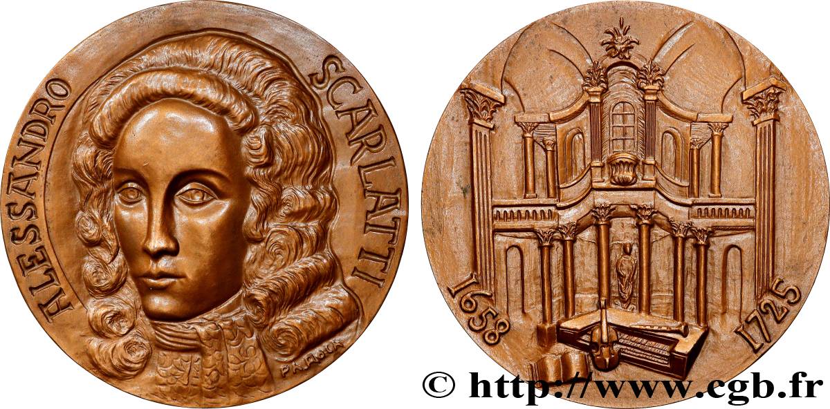 ARTISTES : MUSICIENS, PEINTRES, SCULPTEURS Médaille, Alessandro Scarlatti SUP+