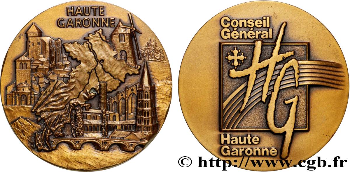 CONSEIL GÉNÉRAL, DÉPARTEMENTAL OU MUNICIPAL - CONSEILLERS Médaille, Conseil Général de Haute-Garonne fVZ