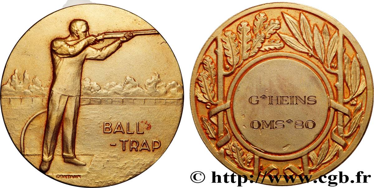 QUINTA REPUBLICA FRANCESA Médaille, Ball-trap MBC+