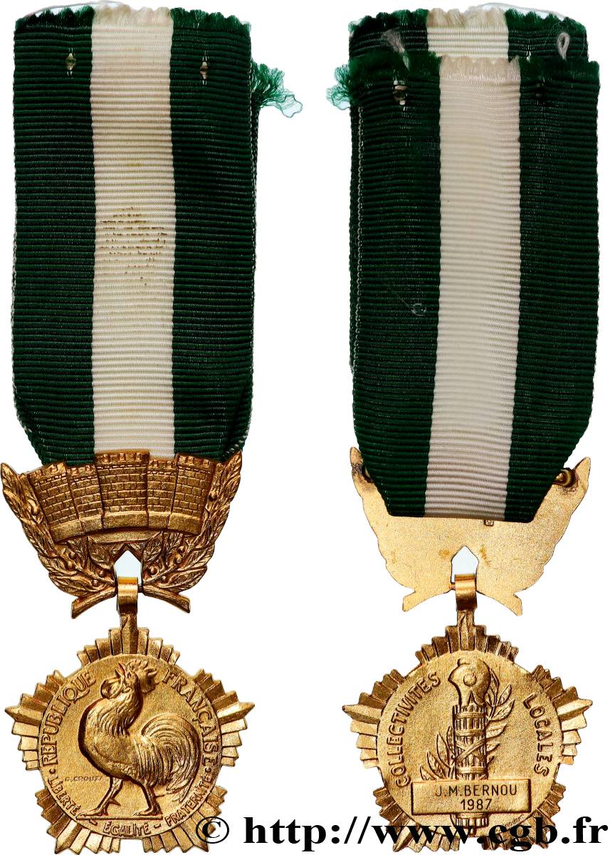 FUNFTE FRANZOSISCHE REPUBLIK Médaille, Collectivités locales VZ