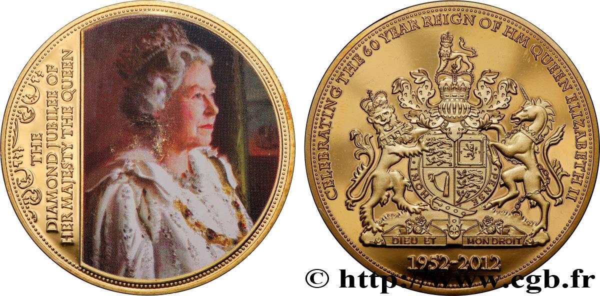 GREAT-BRITAIN - ELIZABETH II Médaille, Souvenir du Jubilé de diamant MS