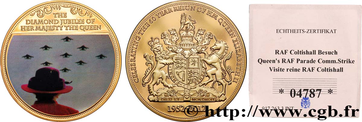 GREAT-BRITAIN - ELIZABETH II Médaille, Souvenir du Jubilé de diamant MS
