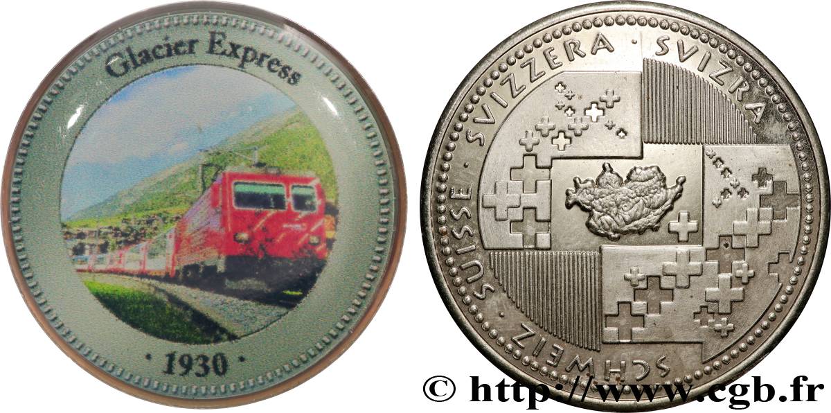 SUISSE Médaille, Glacier express VZ