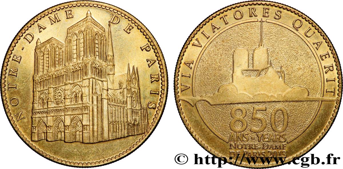 BUILDINGS AND HISTORY Médaille touristique, Cathédrale Notre-Dame de Paris AU