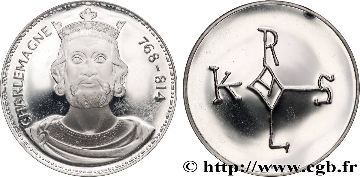 CHARLES Ier dit CHARLEMAGNE Médaille, Charlemagne SUP