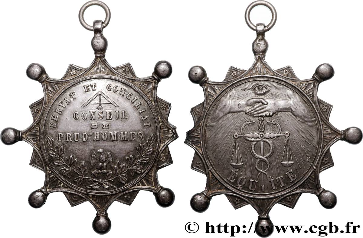 SECOND EMPIRE Médaille, Conseil des Prud’Hommes XF