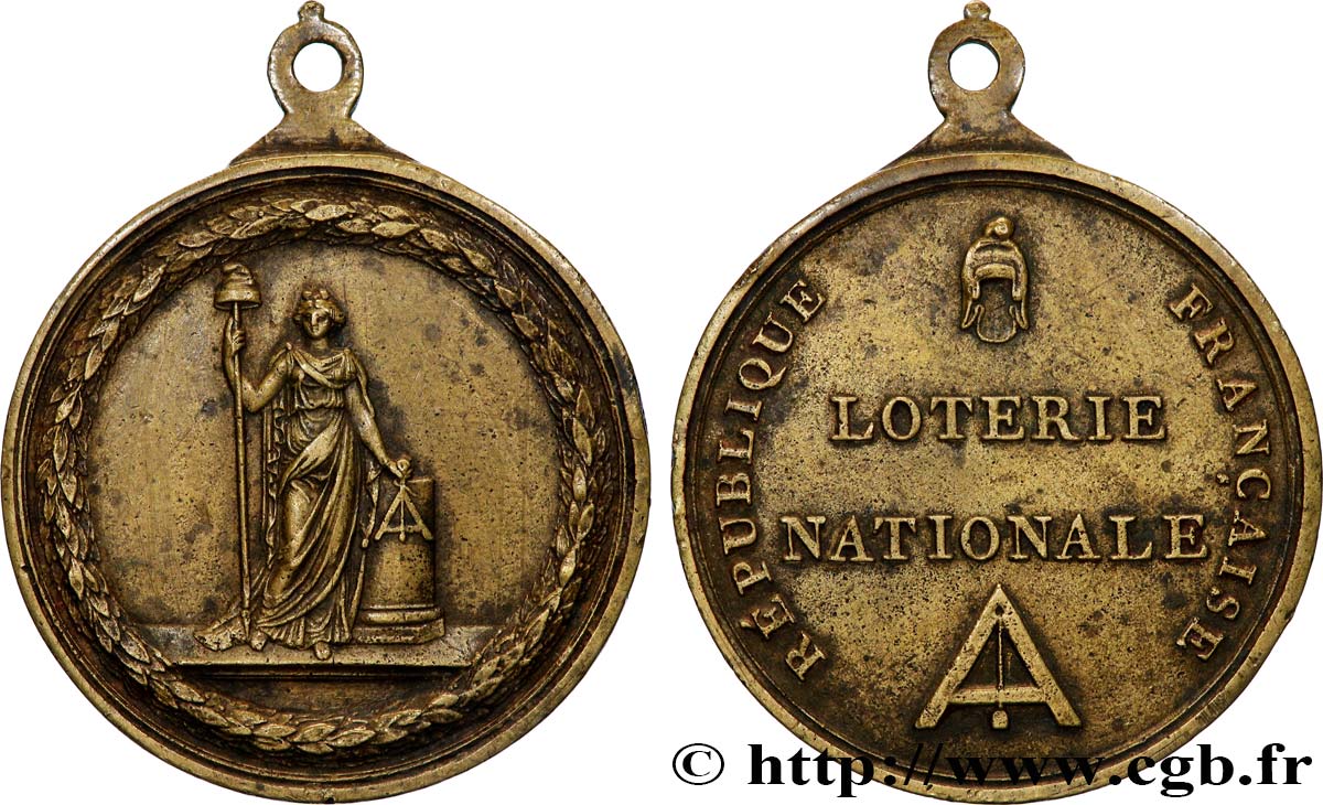 CONVENZIONE NAZIONALE Médaille, Loterie nationale BB