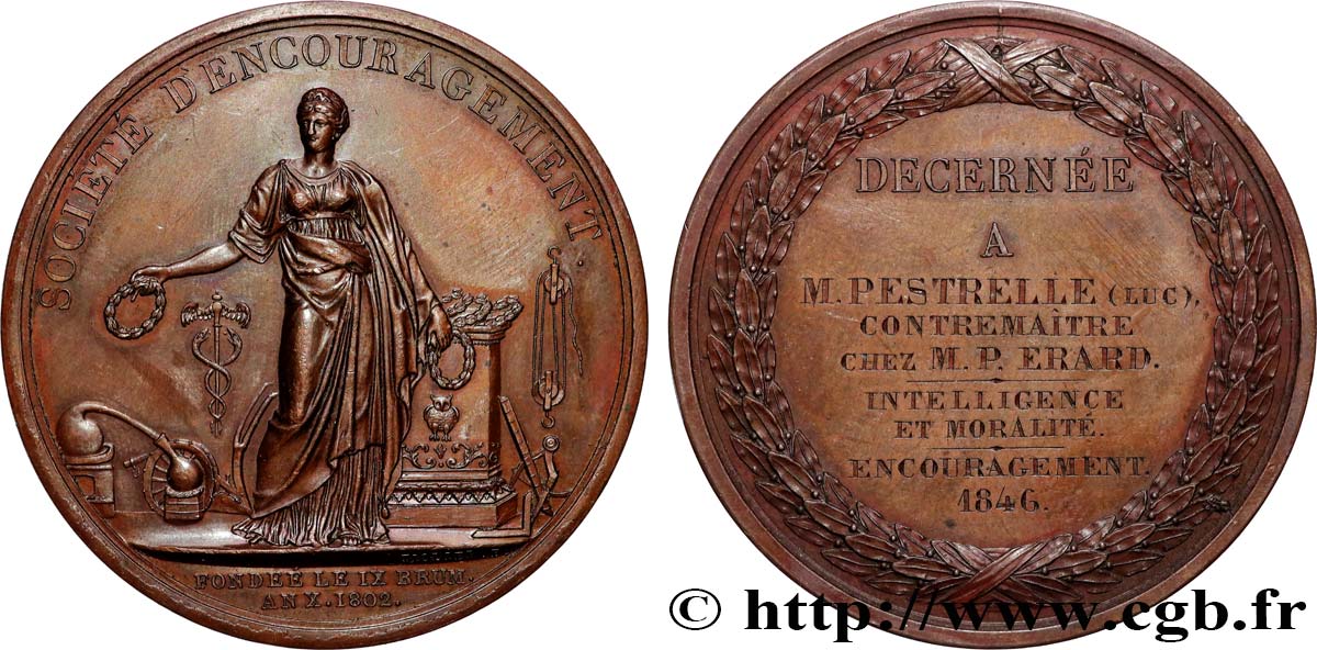 LOUIS-PHILIPPE Ier Médaille, Société d’encouragement TTB