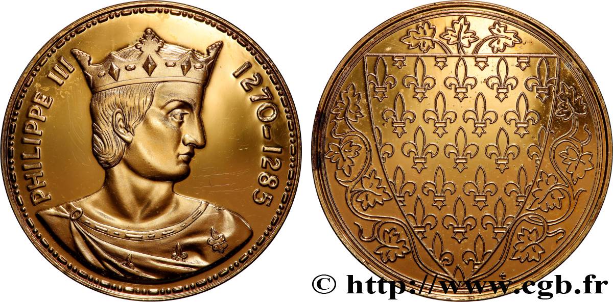 COLLECTION ROIS & REINES DE FRANCE Médaille, Philippe III Prueba