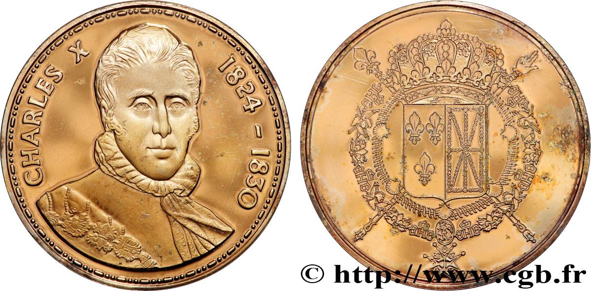 COLLECTION KINGS & QUEENS OF FRANCE Médaille, Charles X Proof set