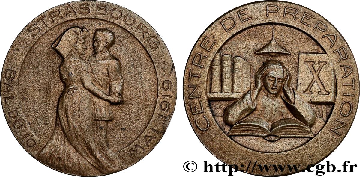 TROISIÈME RÉPUBLIQUE Médaille, Bal de l’X du 10 mai  TTB