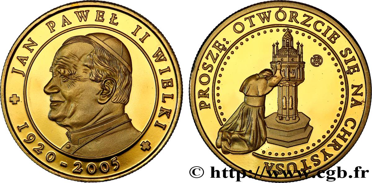 VATICAN ET ÉTATS PONTIFICAUX Médaille, Pape Jean-Paul II, Ouvrez vous au Christ BE
