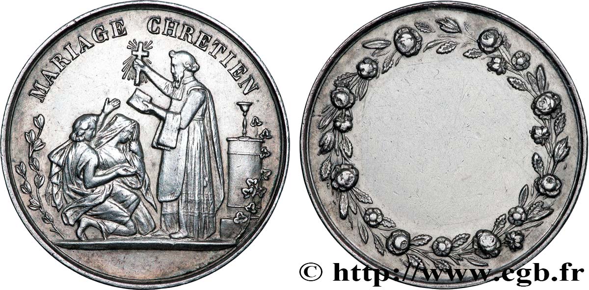 AMOUR ET MARIAGE Médaille, Mariage chrétien AU