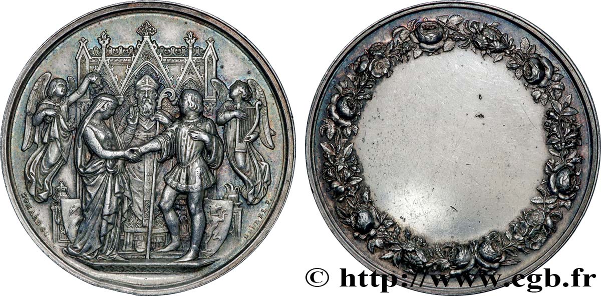 AMOUR ET MARIAGE Médaille de mariage AU