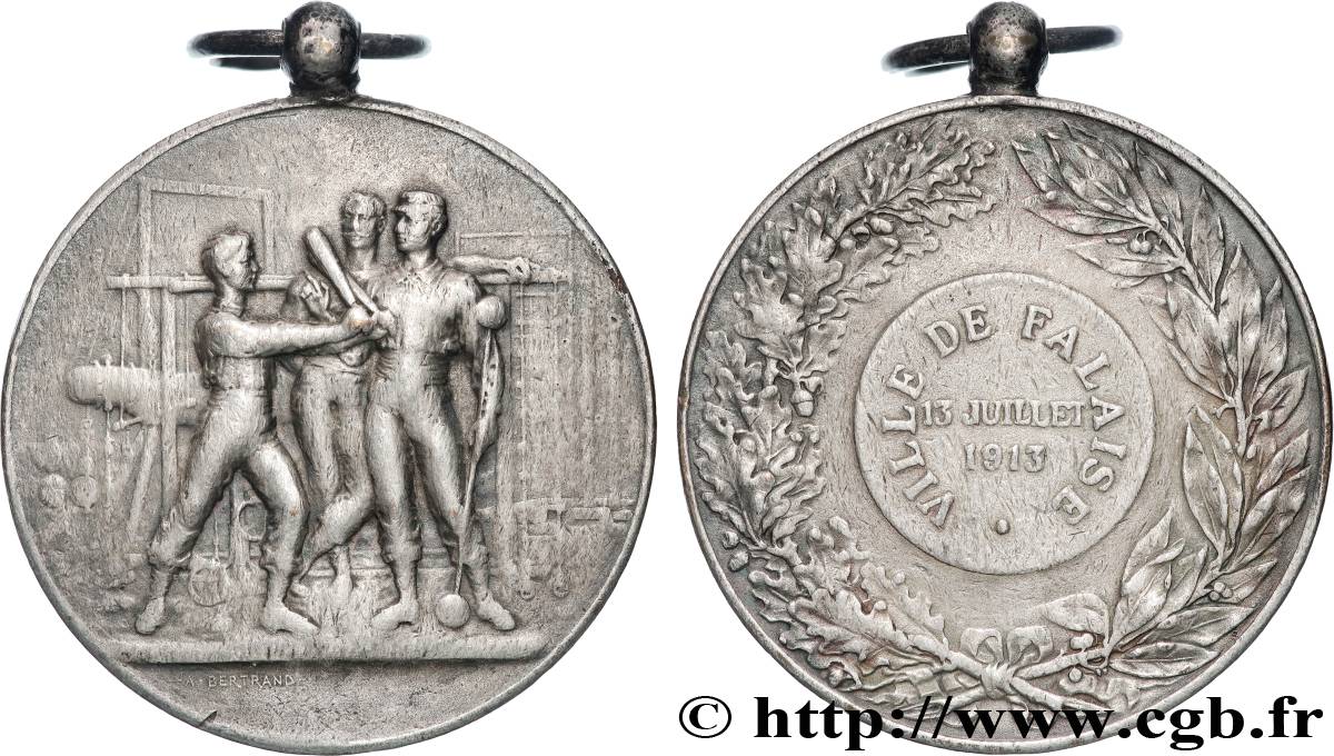 TROISIÈME RÉPUBLIQUE Médaille, Ville de Falaise TB+