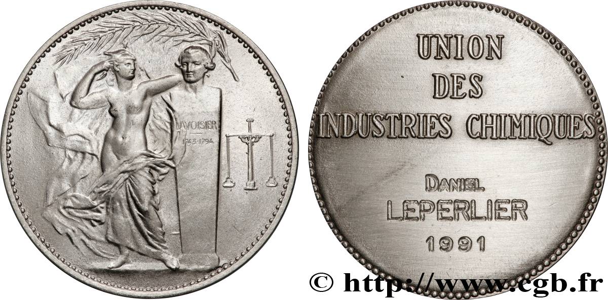 CINQUIÈME RÉPUBLIQUE Médaille de récompense, Union des industries chimiques SUP/TTB+