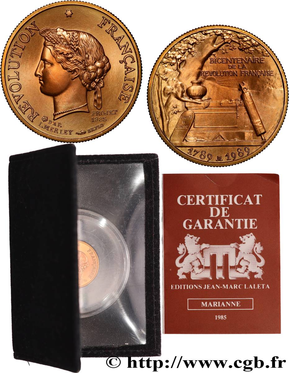 Médaille Projet Bicentenaire Révolution Française 1987 – Argent – FDC