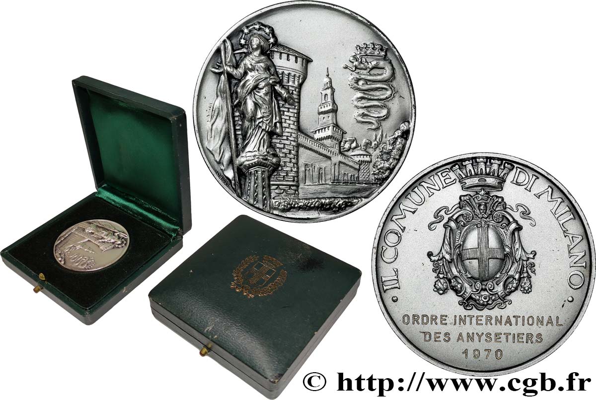 ITALIE Médaille, Ordre international des Anysetiers  SUP