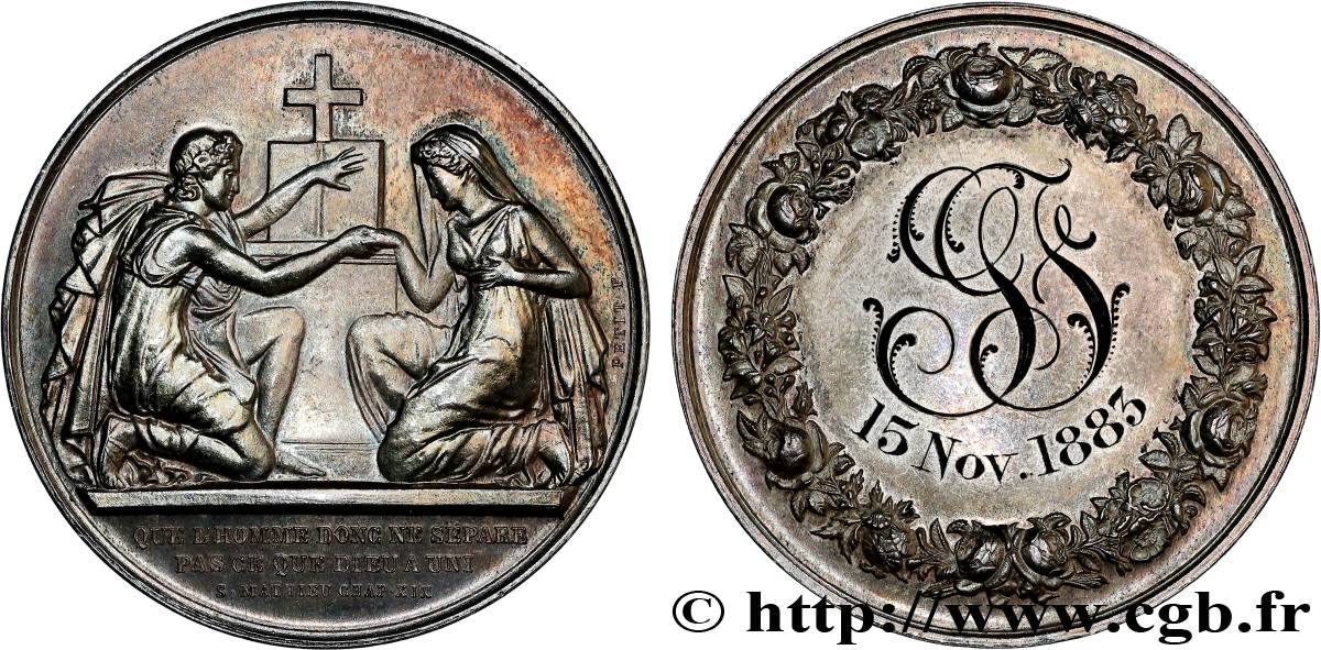 AMOUR ET MARIAGE Médaille de mariage, Evangile de St Mathieu VZ