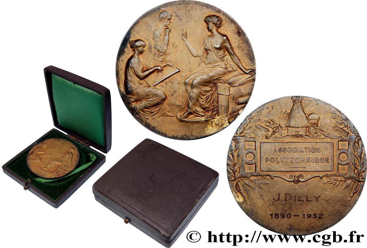 DRITTE FRANZOSISCHE REPUBLIK Médaille, Association Polytechnique fVZ